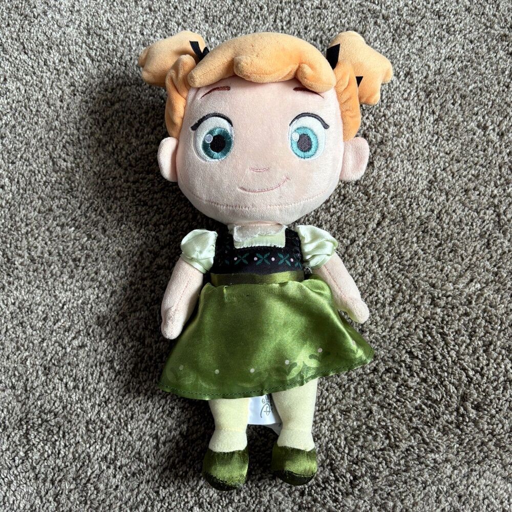 Disney Store Frozen Young Toddler 12" ANNA Stuffed Plush Baby Doll Toy #7